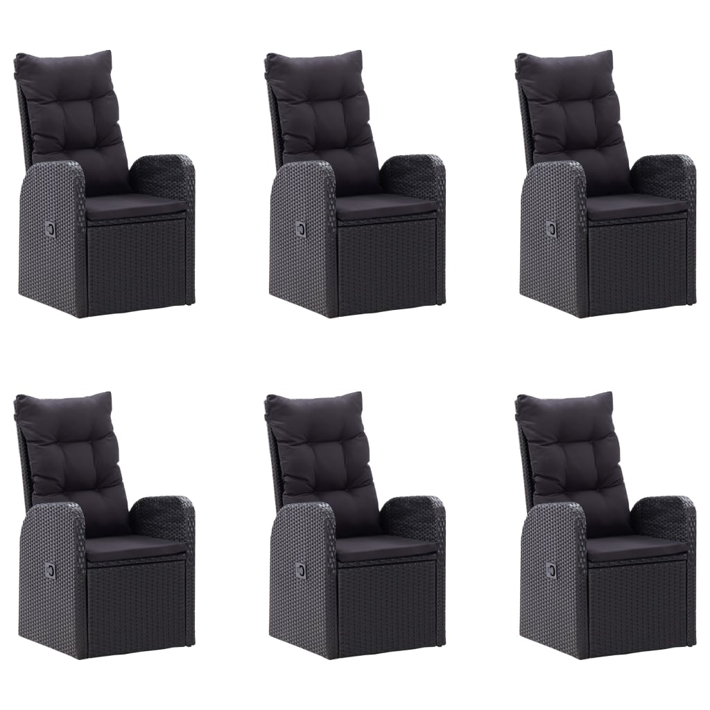 7-delige Tuinset zwart is nu te koop bij PeponiXL, paradijselijk wonen!