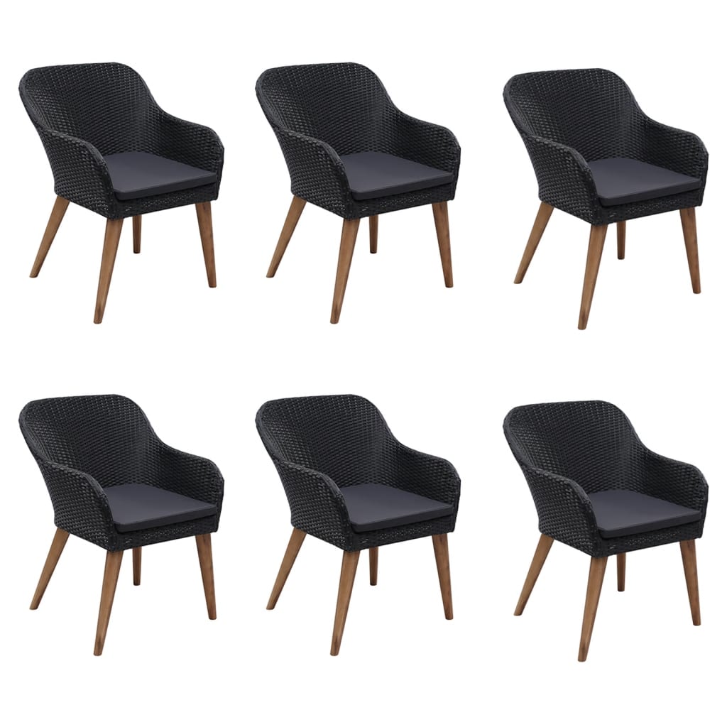 7-delige Tuinset zwart is nu te koop bij PeponiXL, paradijselijk wonen!