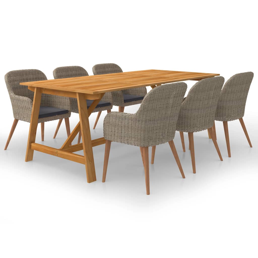 7-delige Tuinset bruin is nu te koop bij PeponiXL, paradijselijk wonen!