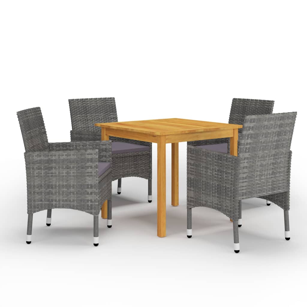 5-delige Tuinset grijs is nu te koop bij PeponiXL, paradijselijk wonen!