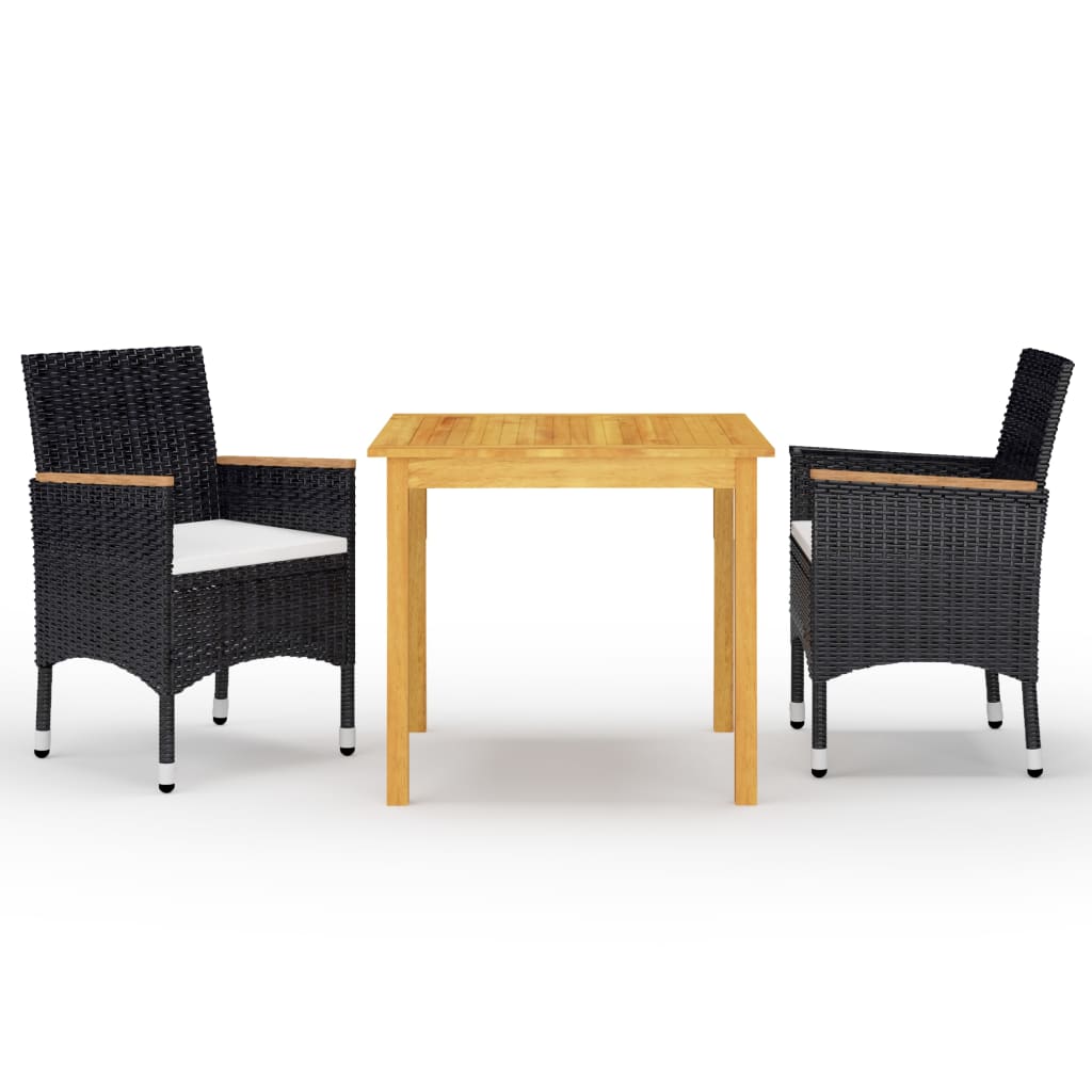3-delige Tuinset zwart is nu te koop bij PeponiXL, paradijselijk wonen!