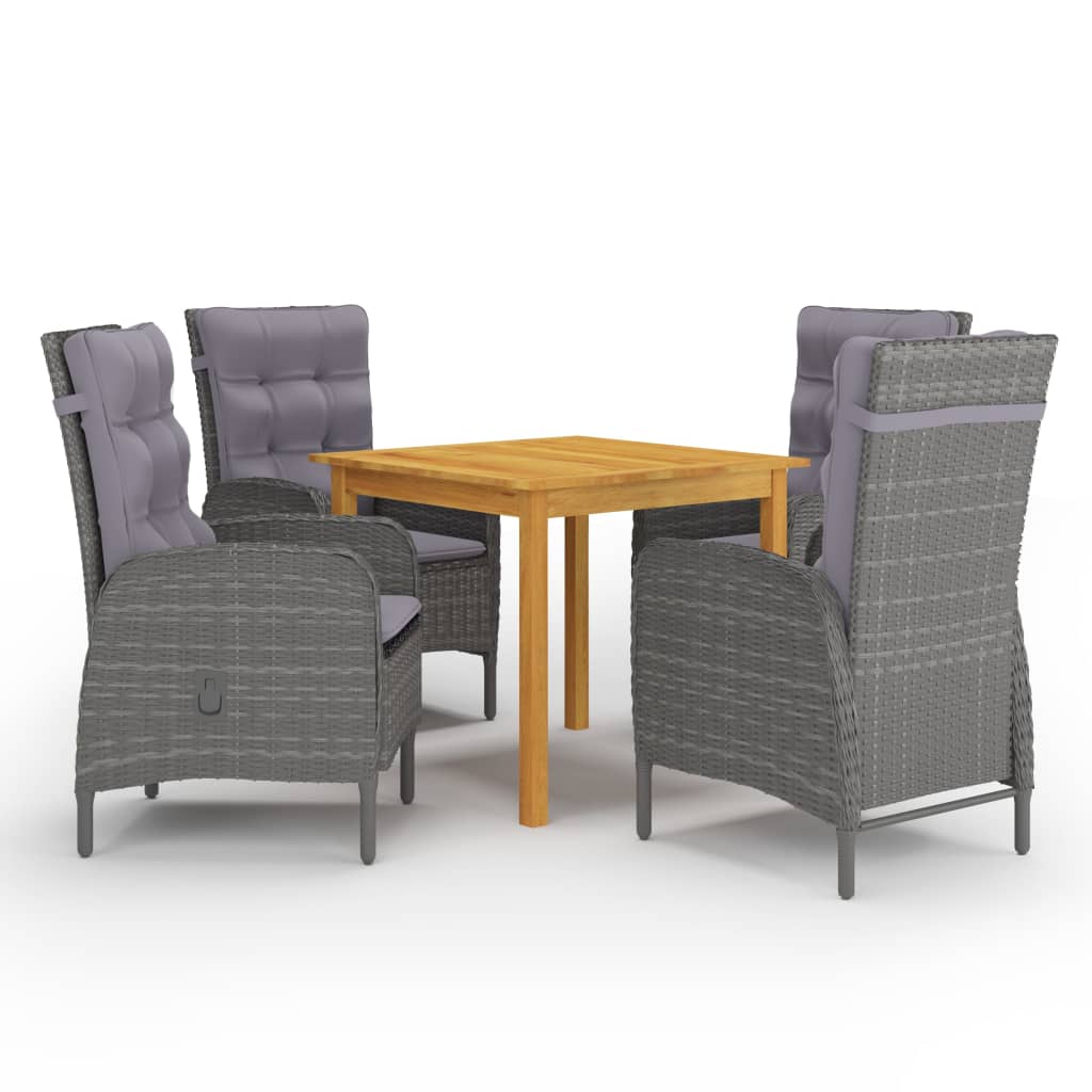 5-delige Tuinset grijs is nu te koop bij PeponiXL, paradijselijk wonen!