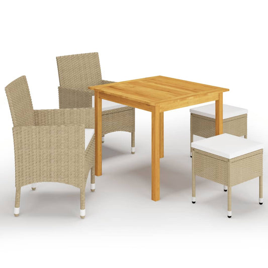 5-delige Tuinset beige is nu te koop bij PeponiXL, paradijselijk wonen!