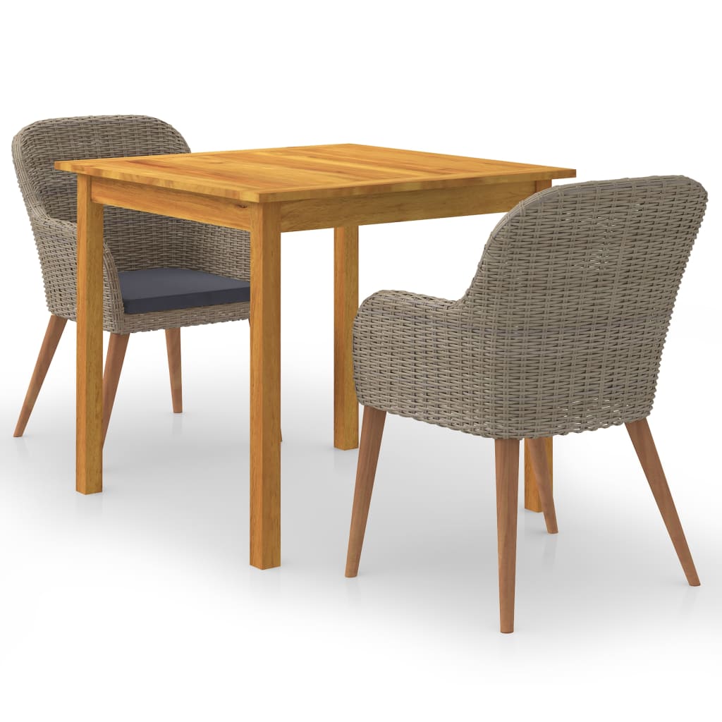 3-delige Tuinset bruin is nu te koop bij PeponiXL, paradijselijk wonen!