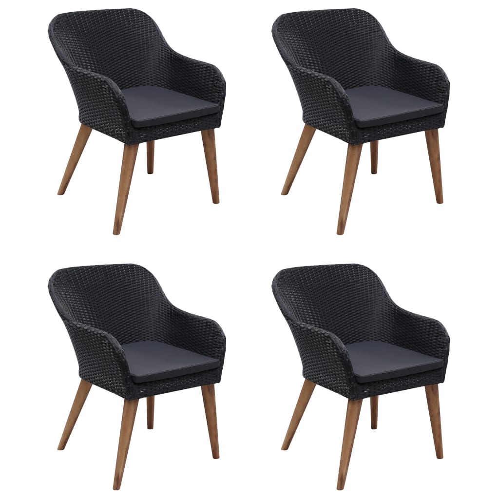 5-delige Tuinset zwart is nu te koop bij PeponiXL, paradijselijk wonen!