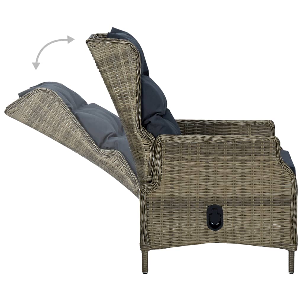 5-delige Tuinset bruin is nu te koop bij PeponiXL, paradijselijk wonen!