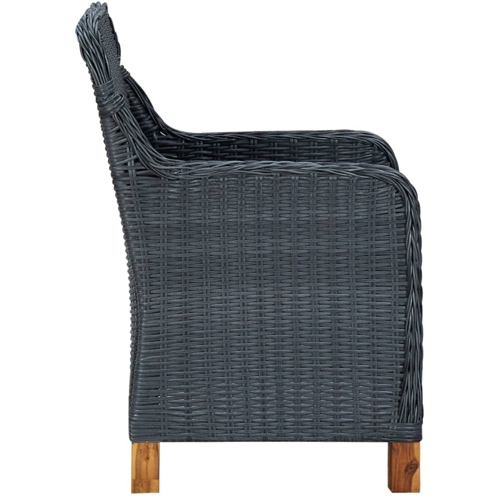 3-delige Tuinset donkergrijs is nu te koop bij PeponiXL, paradijselijk wonen!