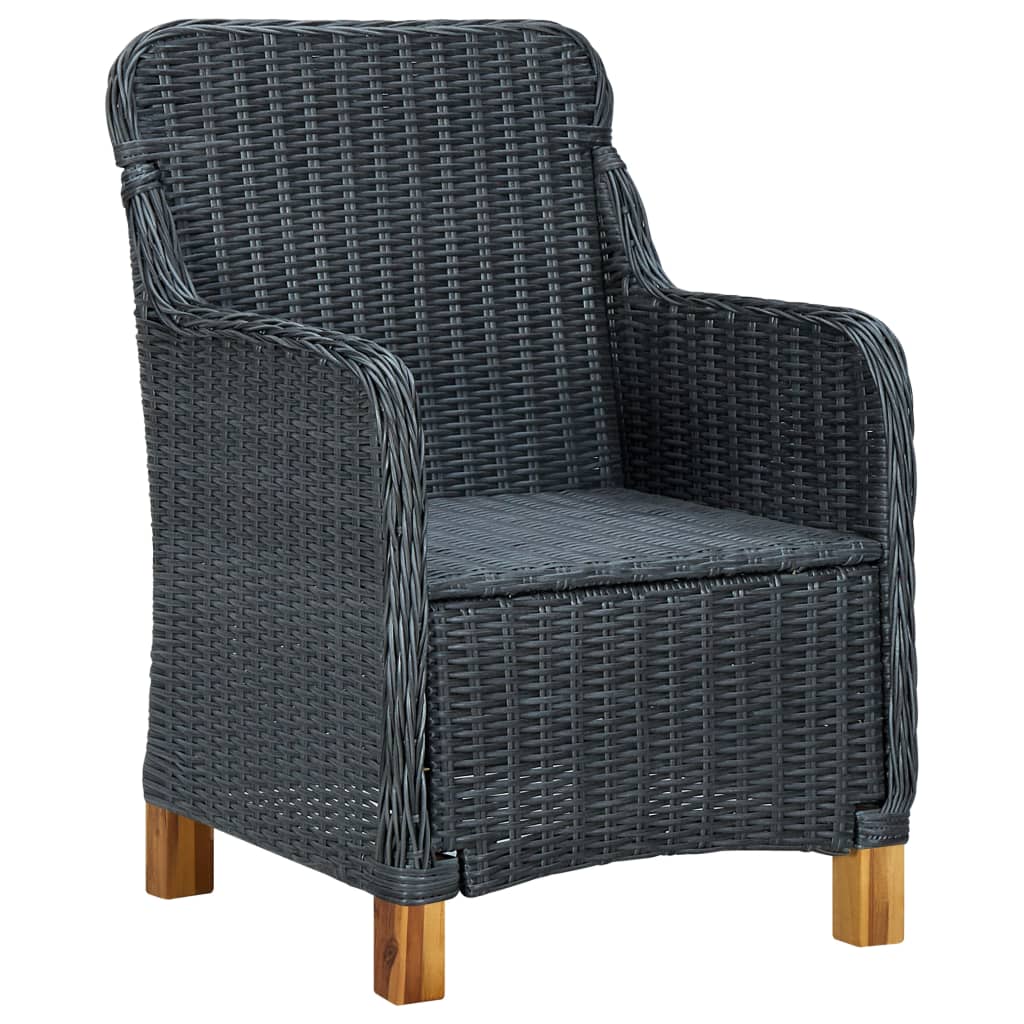 3-delige Tuinset donkergrijs is nu te koop bij PeponiXL, paradijselijk wonen!
