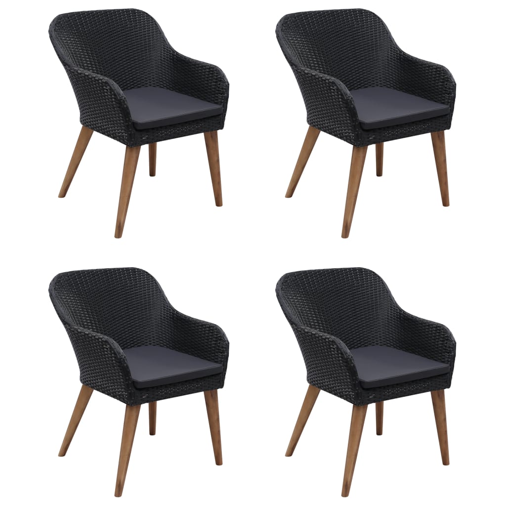 5-delige Tuinset zwart is nu te koop bij PeponiXL, paradijselijk wonen!