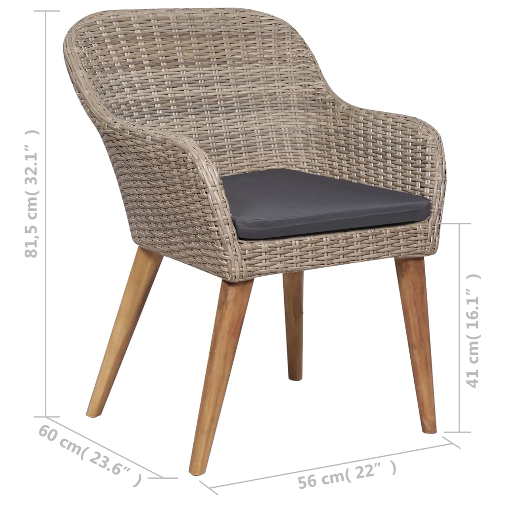 5-delige Tuinset bruin is nu te koop bij PeponiXL, paradijselijk wonen!