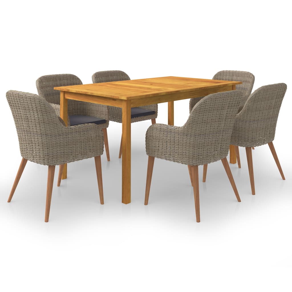 7-delige Tuinset bruin is nu te koop bij PeponiXL, paradijselijk wonen!