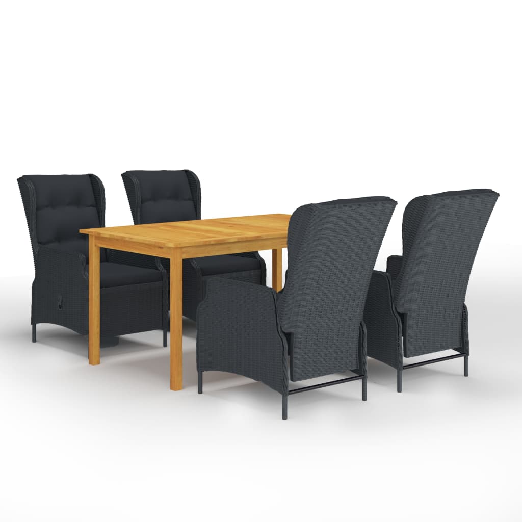 5-delige Tuinset donkergrijs is nu te koop bij PeponiXL, paradijselijk wonen!
