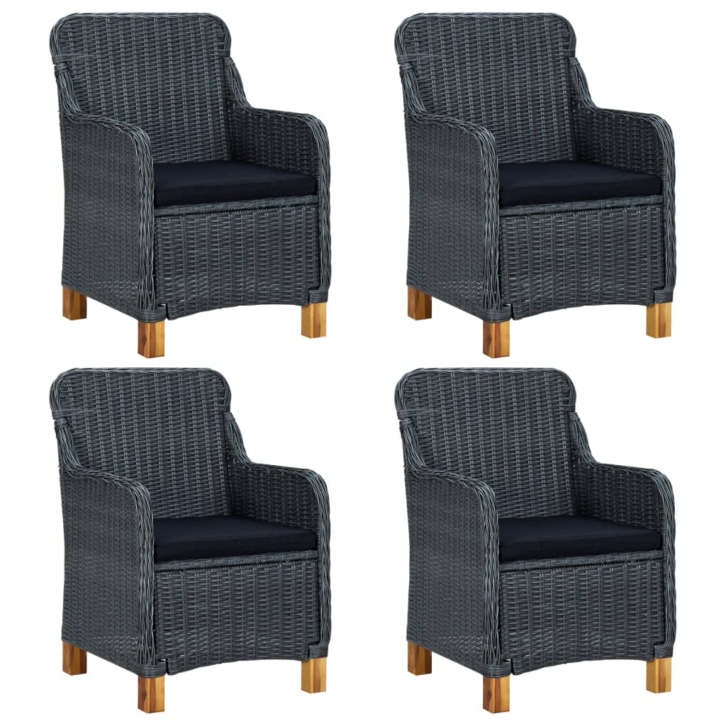 5-delige Tuinset donkergrijs is nu te koop bij PeponiXL, paradijselijk wonen!