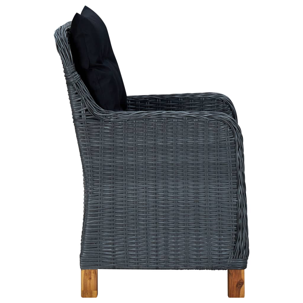 5-delige Tuinset donkergrijs is nu te koop bij PeponiXL, paradijselijk wonen!