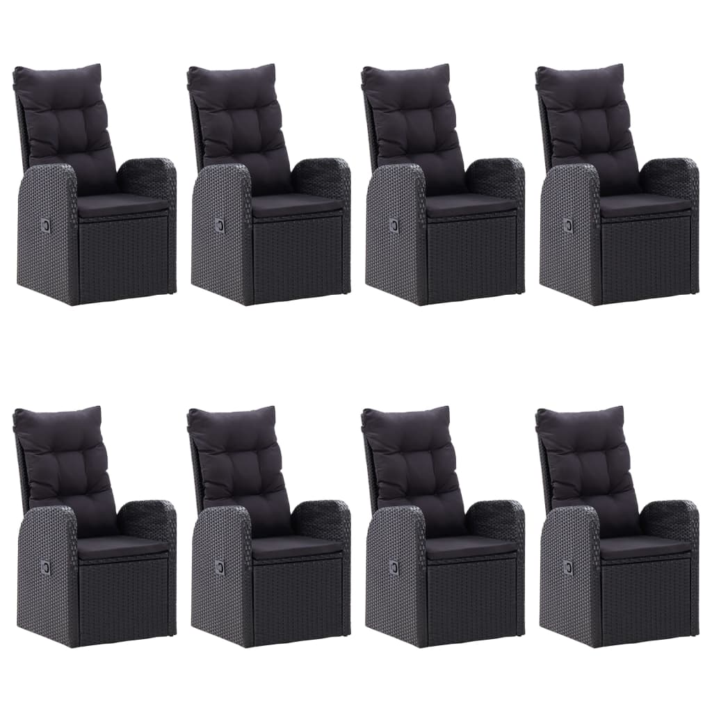 9-delige Tuinset zwart is nu te koop bij PeponiXL, paradijselijk wonen!