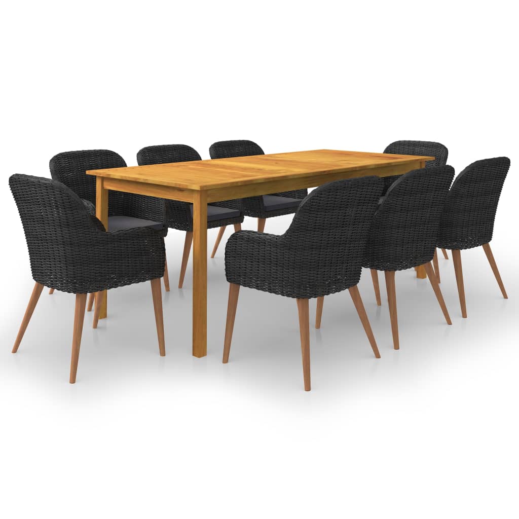 9-delige Tuinset zwart is nu te koop bij PeponiXL, paradijselijk wonen!
