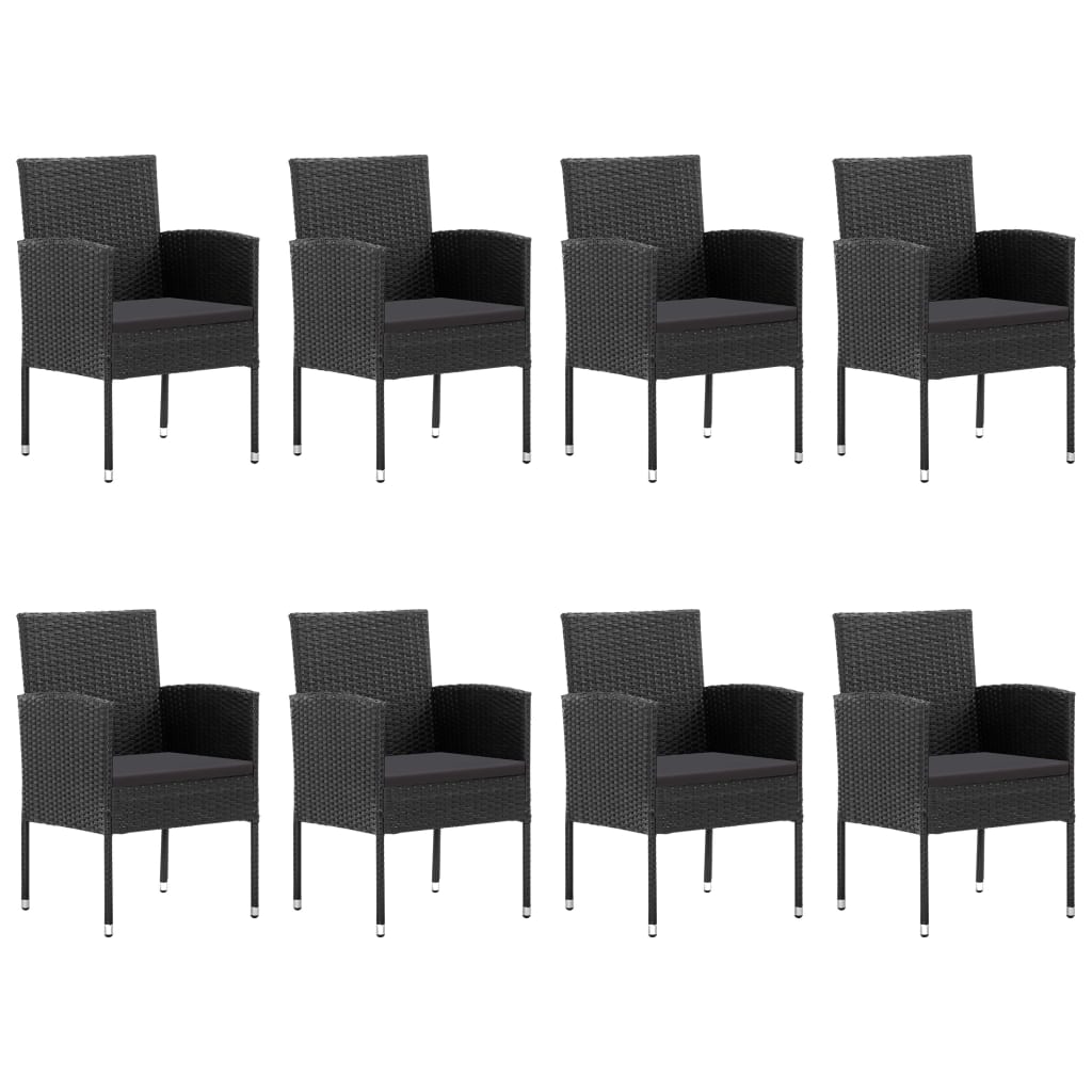 9-delige Tuinset zwart is nu te koop bij PeponiXL, paradijselijk wonen!