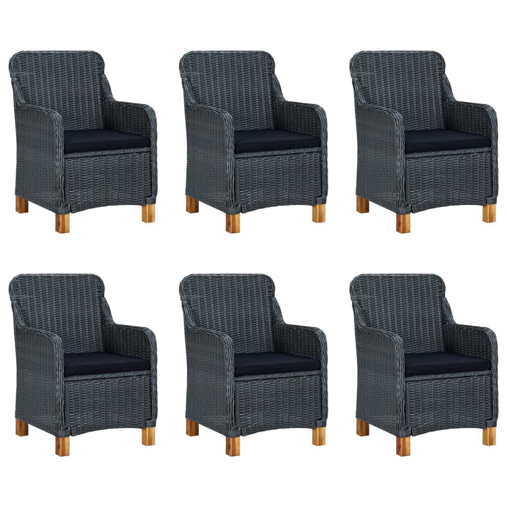 7-delige Tuinset donkergrijs is nu te koop bij PeponiXL, paradijselijk wonen!