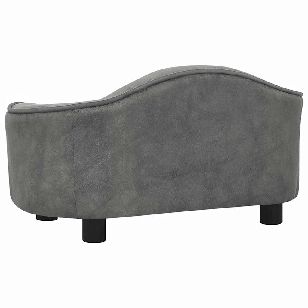 Hondenbank 67x47x36 cm pluche grijs is nu te koop bij PeponiXL, paradijselijk wonen!