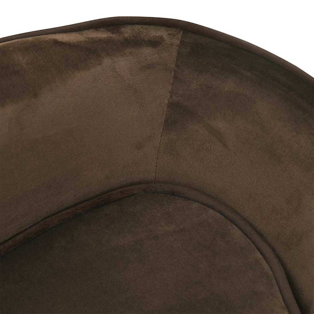 Hondenbank 67x47x36 cm pluche bruin is nu te koop bij PeponiXL, paradijselijk wonen!