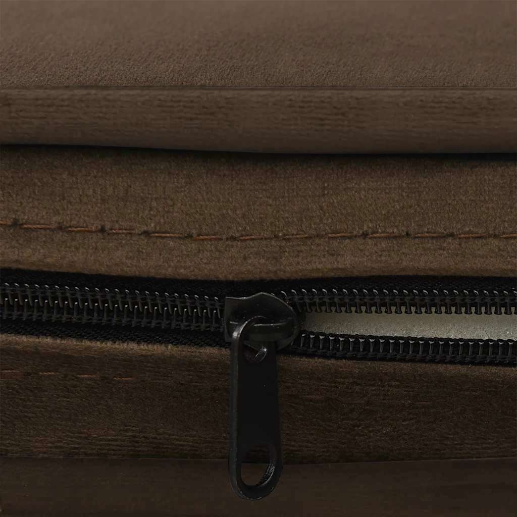 Hondenbank 67x47x36 cm pluche bruin is nu te koop bij PeponiXL, paradijselijk wonen!