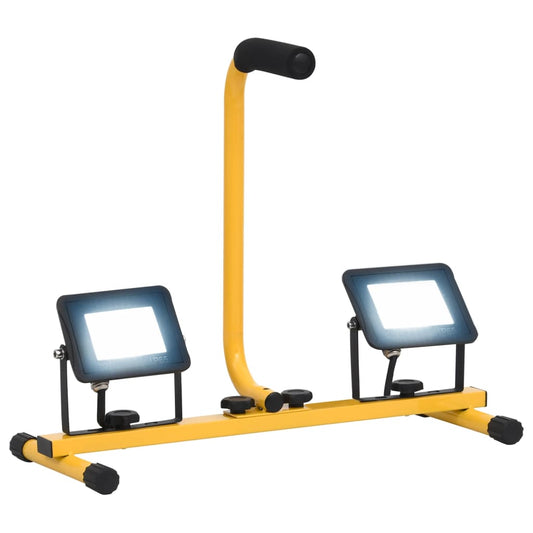 Spotlight met handvat LED 2x20 W koudwit is nu te koop bij PeponiXL, paradijselijk wonen!