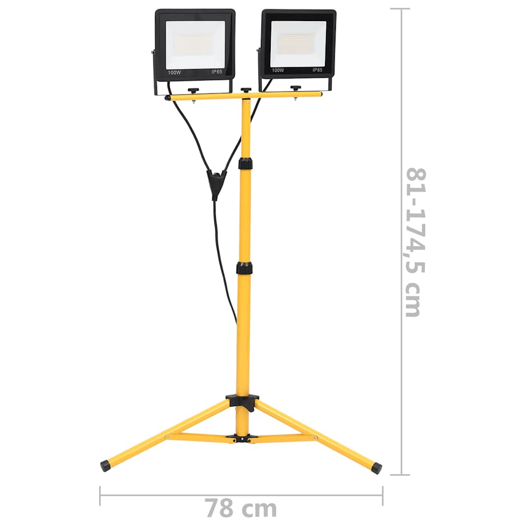 Spotlight met statief LED 2x100 W warmwit is nu te koop bij PeponiXL, paradijselijk wonen!