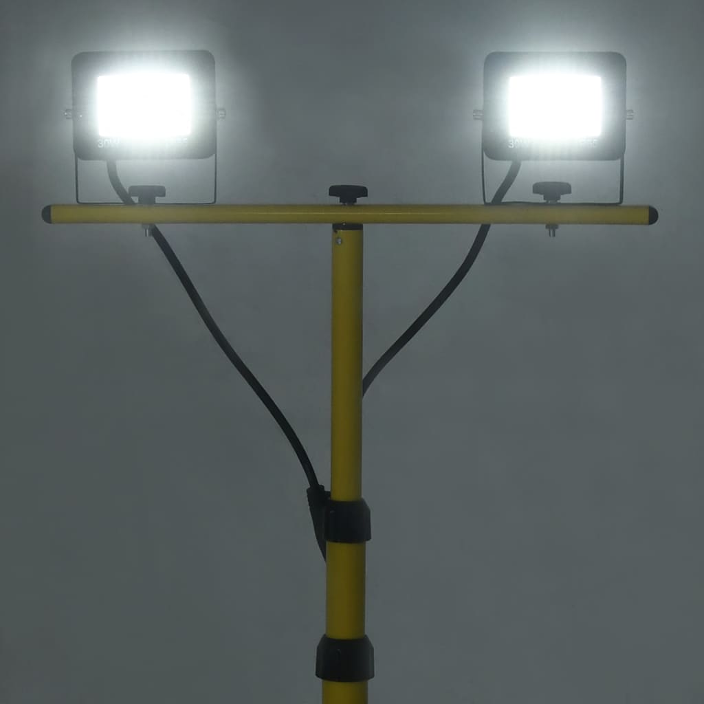 Spotlight met statief LED 2x30 W koudwit is nu te koop bij PeponiXL, paradijselijk wonen!