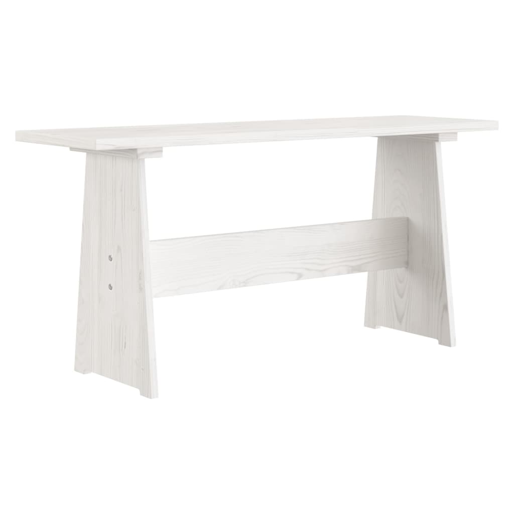 Eettafel met bankje REINE massief grenenhout wit is nu te koop bij PeponiXL, paradijselijk wonen!