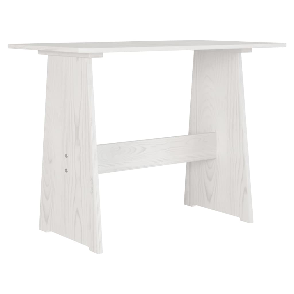 Eettafel met bankje REINE massief grenenhout wit is nu te koop bij PeponiXL, paradijselijk wonen!