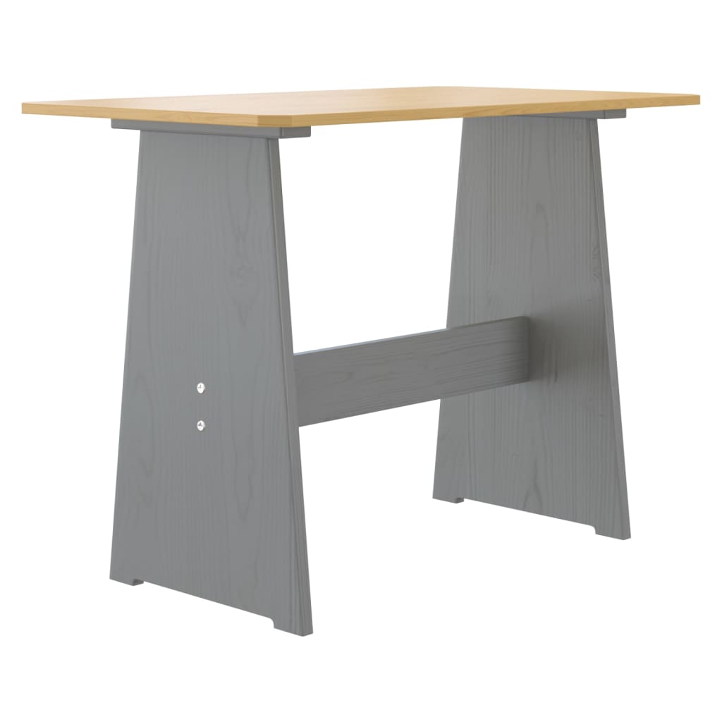 Eettafel met bankje REINE massief grenenhout honingbruin&grijs is nu te koop bij PeponiXL, paradijselijk wonen!
