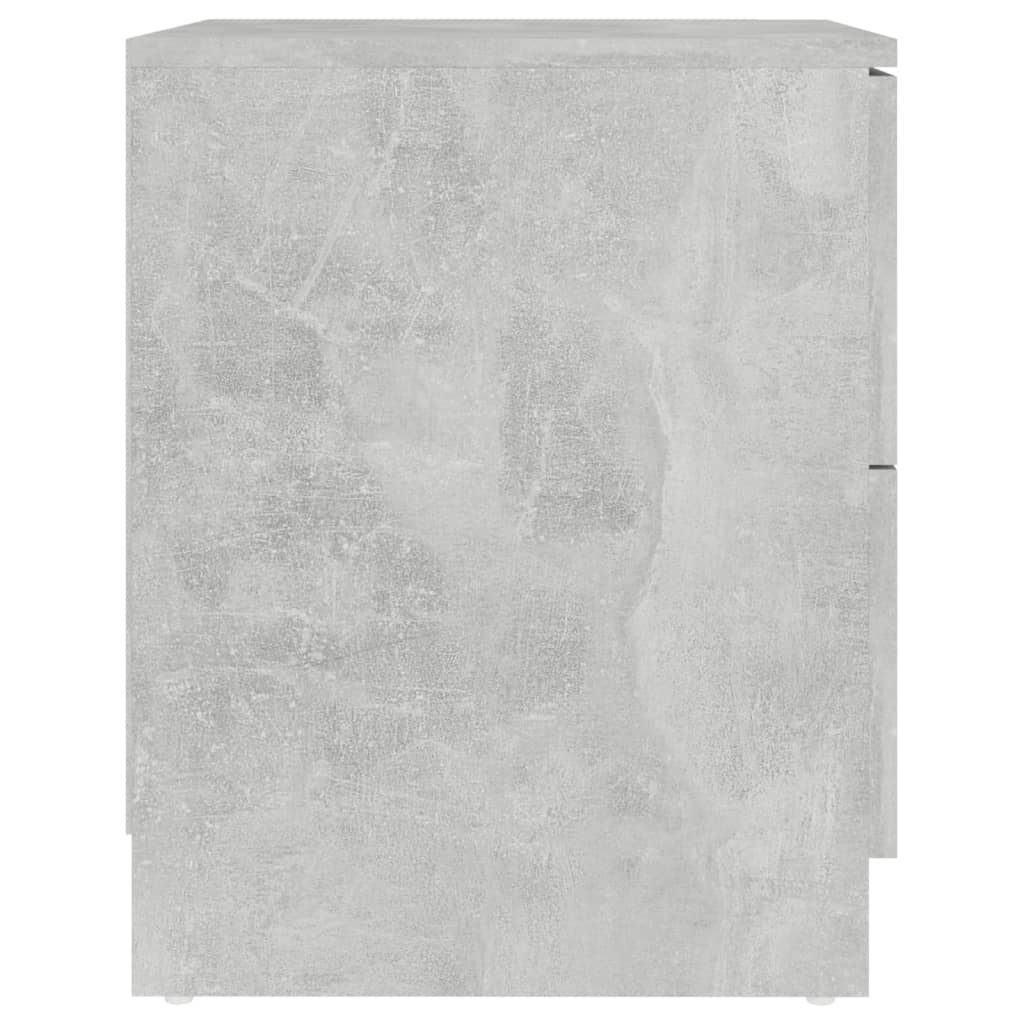 Nachtkastje 40x40x50 cm bewerkt hout betongrijs is nu te koop bij PeponiXL, paradijselijk wonen!