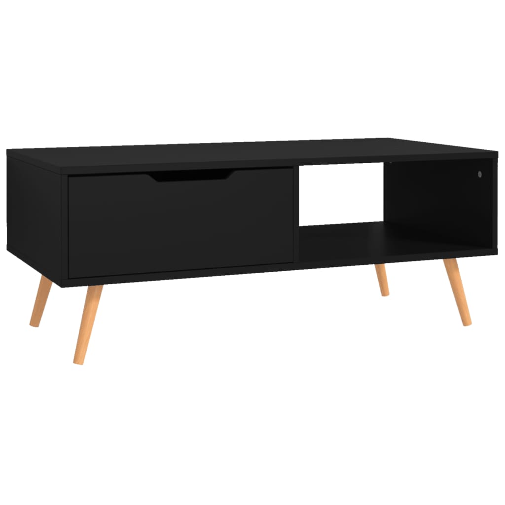 Salontafel 100x49,5x43 cm bewerkt hout zwart