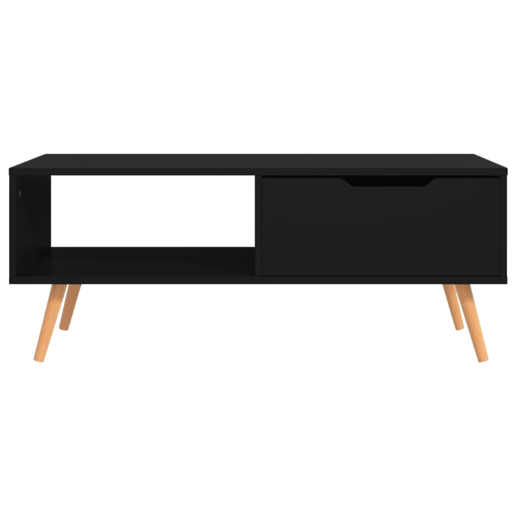 Salontafel 100x49,5x43 cm bewerkt hout zwart