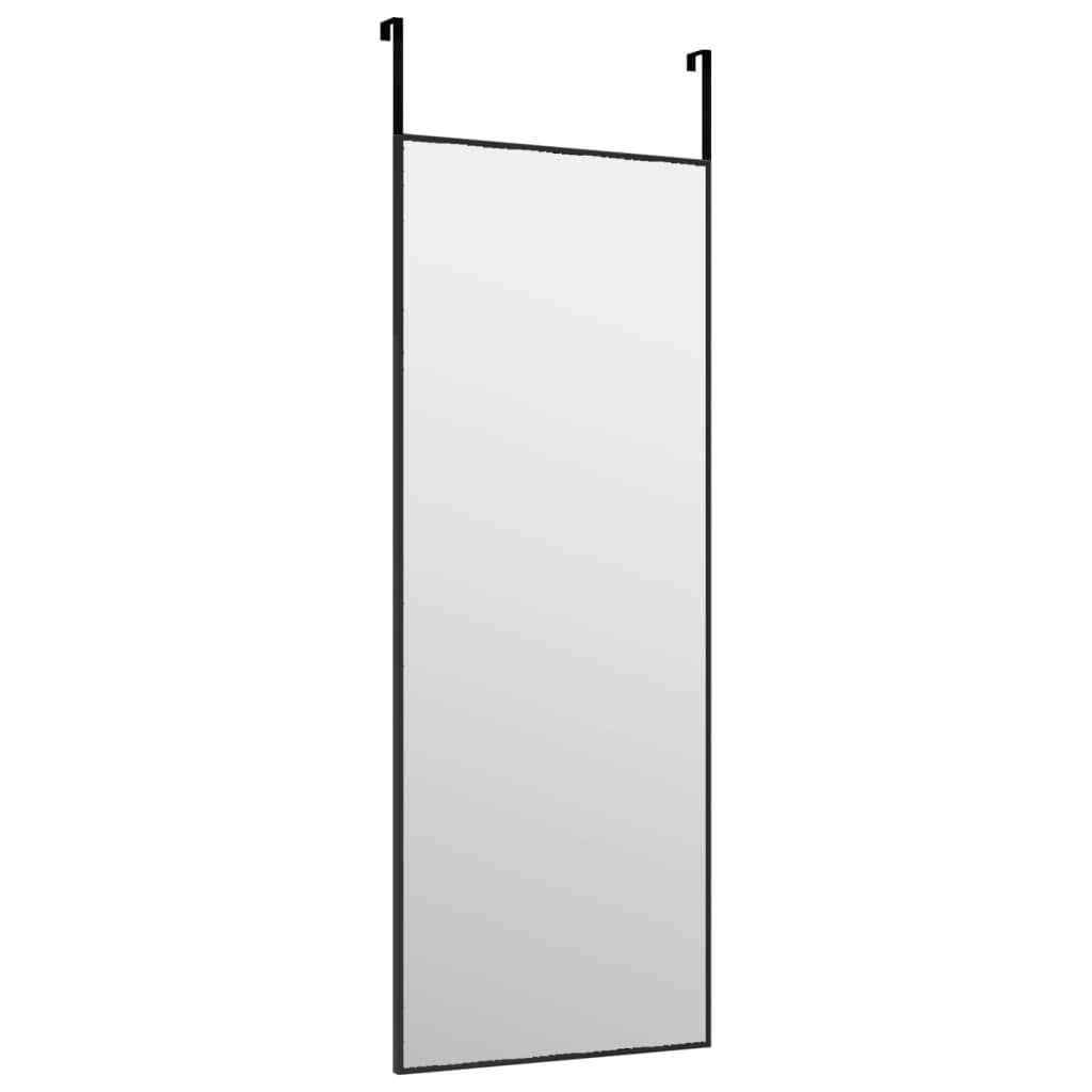 Deurspiegel 30x80 cm glas en aluminium zwart is nu te koop bij PeponiXL, paradijselijk wonen!