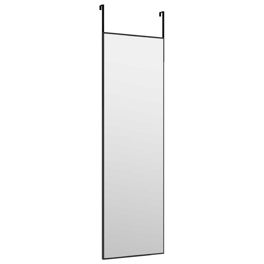 Deurspiegel 30x100 cm glas en aluminium zwart is nu te koop bij PeponiXL, paradijselijk wonen!