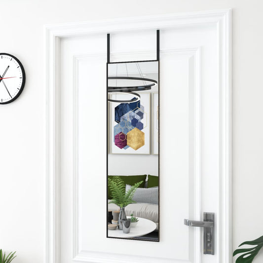 Deurspiegel 30x100 cm glas en aluminium zwart is nu te koop bij PeponiXL, paradijselijk wonen!