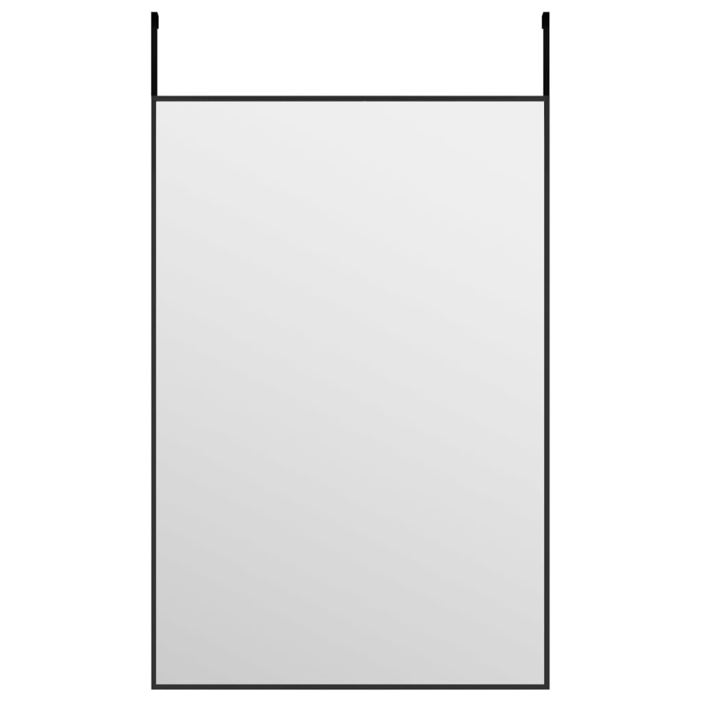 Deurspiegel 40x60 cm glas en aluminium zwart is nu te koop bij PeponiXL, paradijselijk wonen!