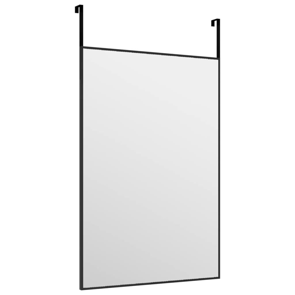 Deurspiegel 40x60 cm glas en aluminium zwart is nu te koop bij PeponiXL, paradijselijk wonen!