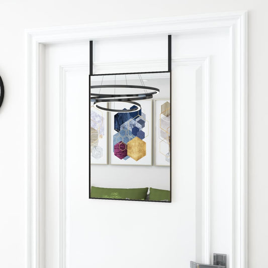 Deurspiegel 40x60 cm glas en aluminium zwart is nu te koop bij PeponiXL, paradijselijk wonen!
