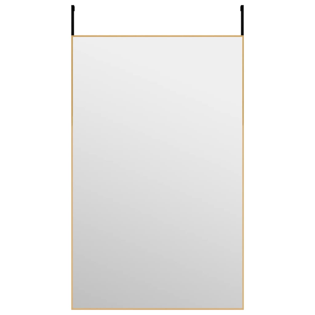 Deurspiegel 50x80 cm glas en aluminium goudkleurig is nu te koop bij PeponiXL, paradijselijk wonen!