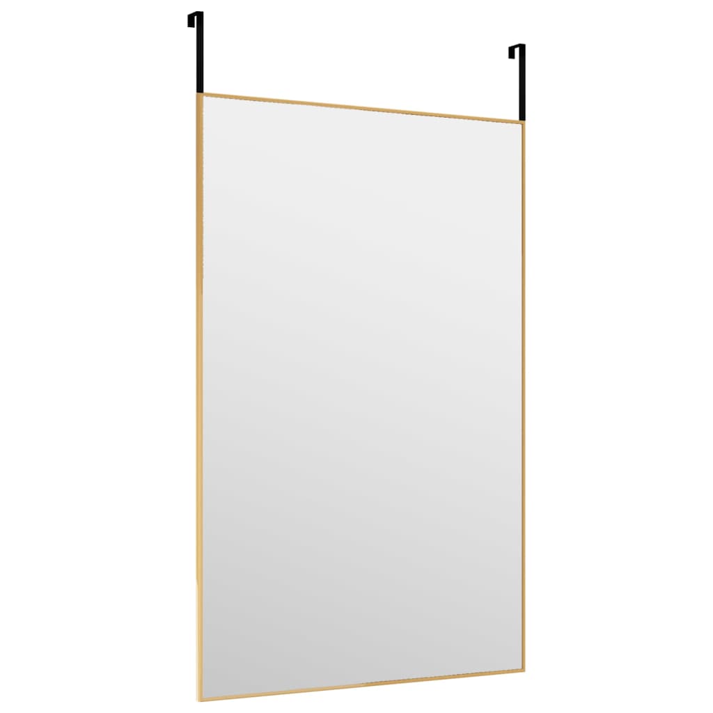 Deurspiegel 50x80 cm glas en aluminium goudkleurig is nu te koop bij PeponiXL, paradijselijk wonen!