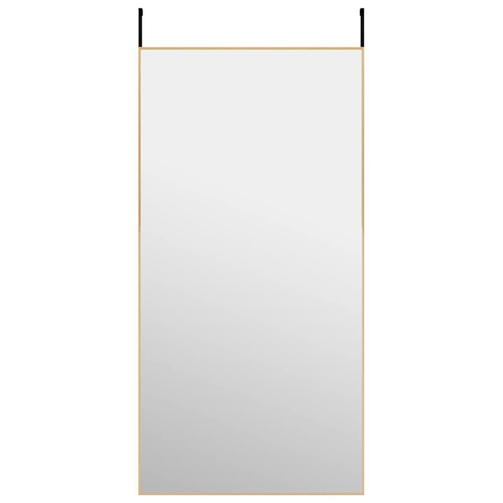 Deurspiegel 50x100 cm glas en aluminium goudkleurig is nu te koop bij PeponiXL, paradijselijk wonen!