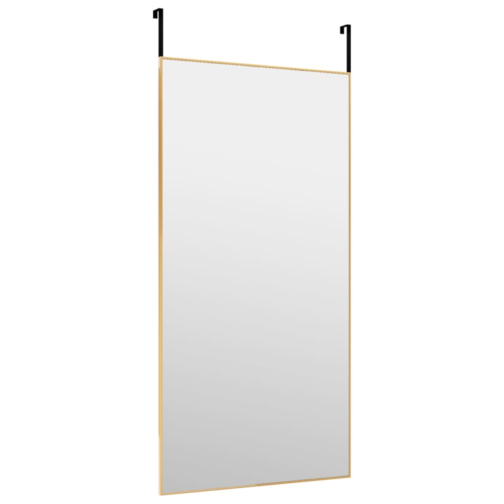 Deurspiegel 50x100 cm glas en aluminium goudkleurig is nu te koop bij PeponiXL, paradijselijk wonen!
