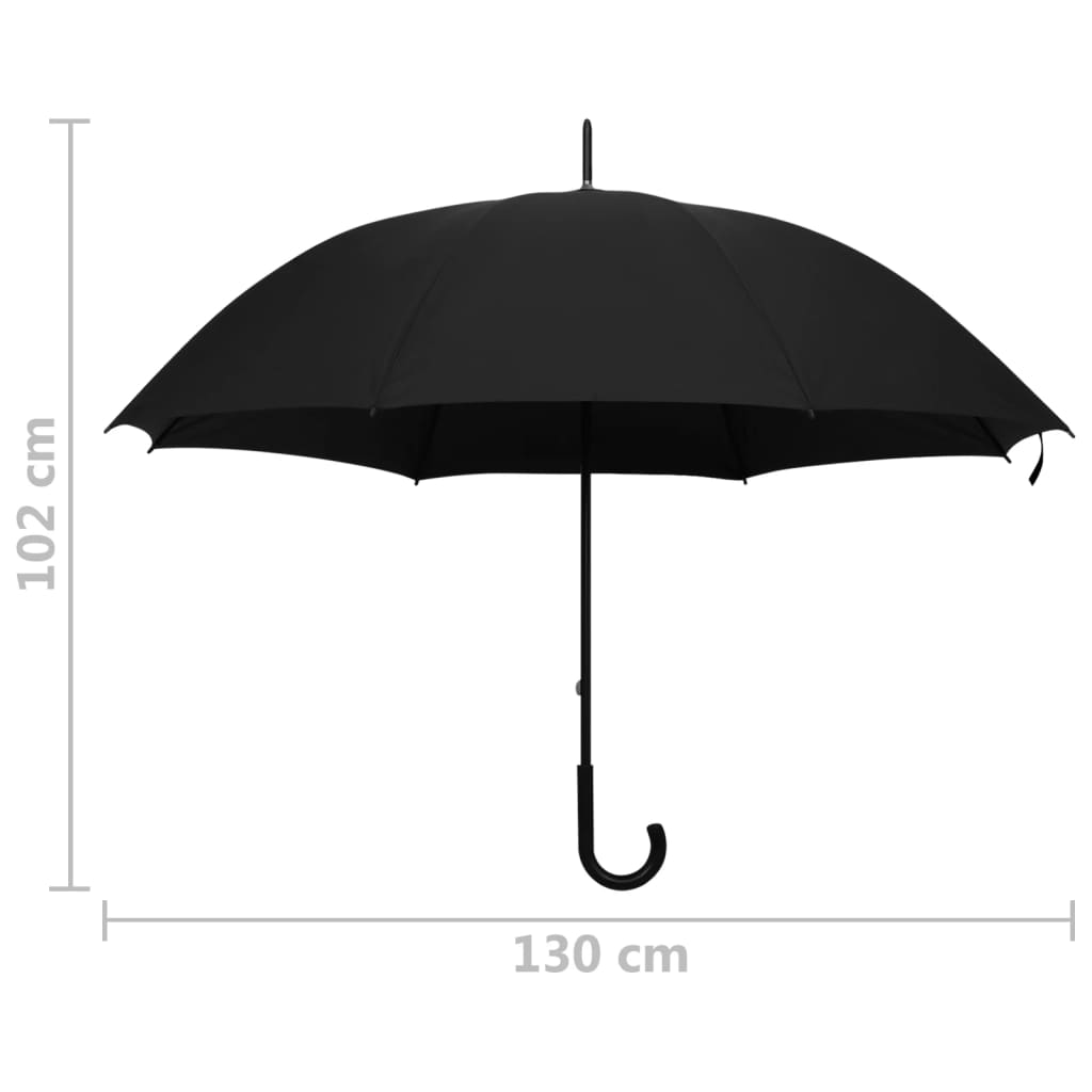 Paraplu 130 cm zwart is nu te koop bij PeponiXL, paradijselijk wonen!