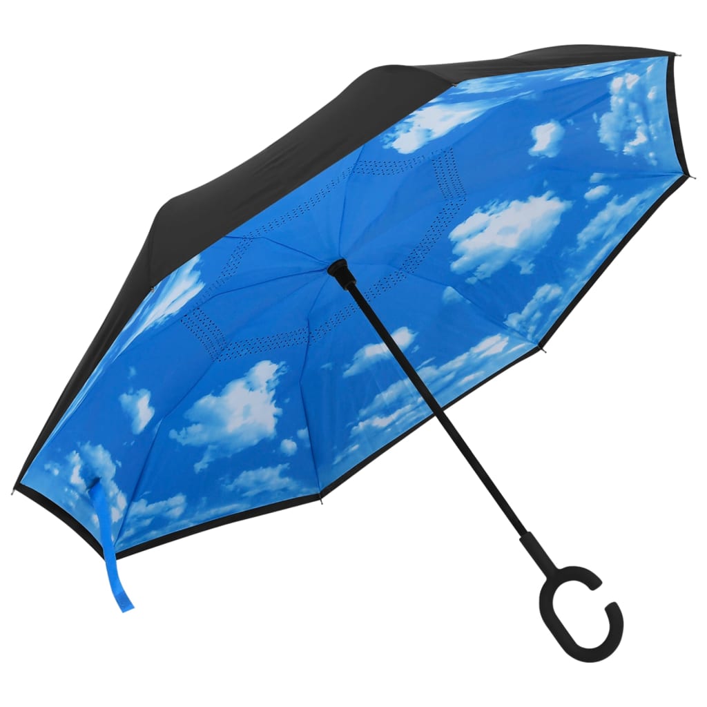 Paraplu C-handgreep 108 cm zwart is nu te koop bij PeponiXL, paradijselijk wonen!