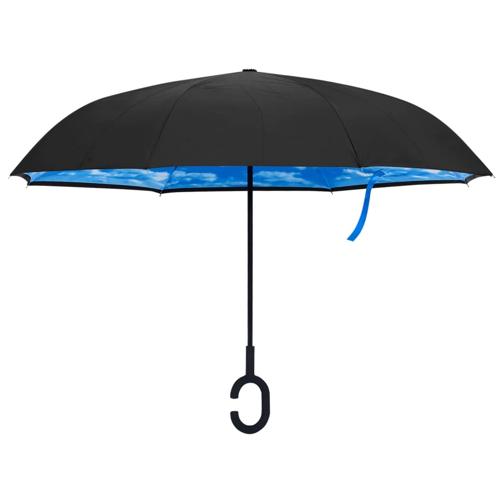 Paraplu C-handgreep 108 cm zwart is nu te koop bij PeponiXL, paradijselijk wonen!