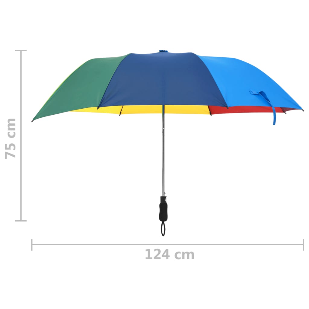 Paraplu automatisch inklapbaar 124 cm meerkleurig is nu te koop bij PeponiXL, paradijselijk wonen!