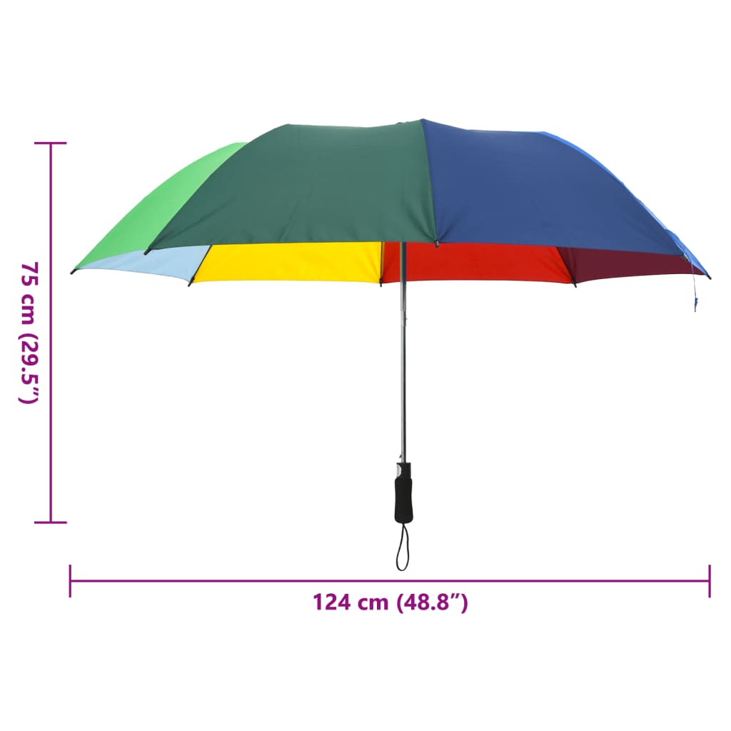 Paraplu automatisch inklapbaar 124 cm meerkleurig is nu te koop bij PeponiXL, paradijselijk wonen!