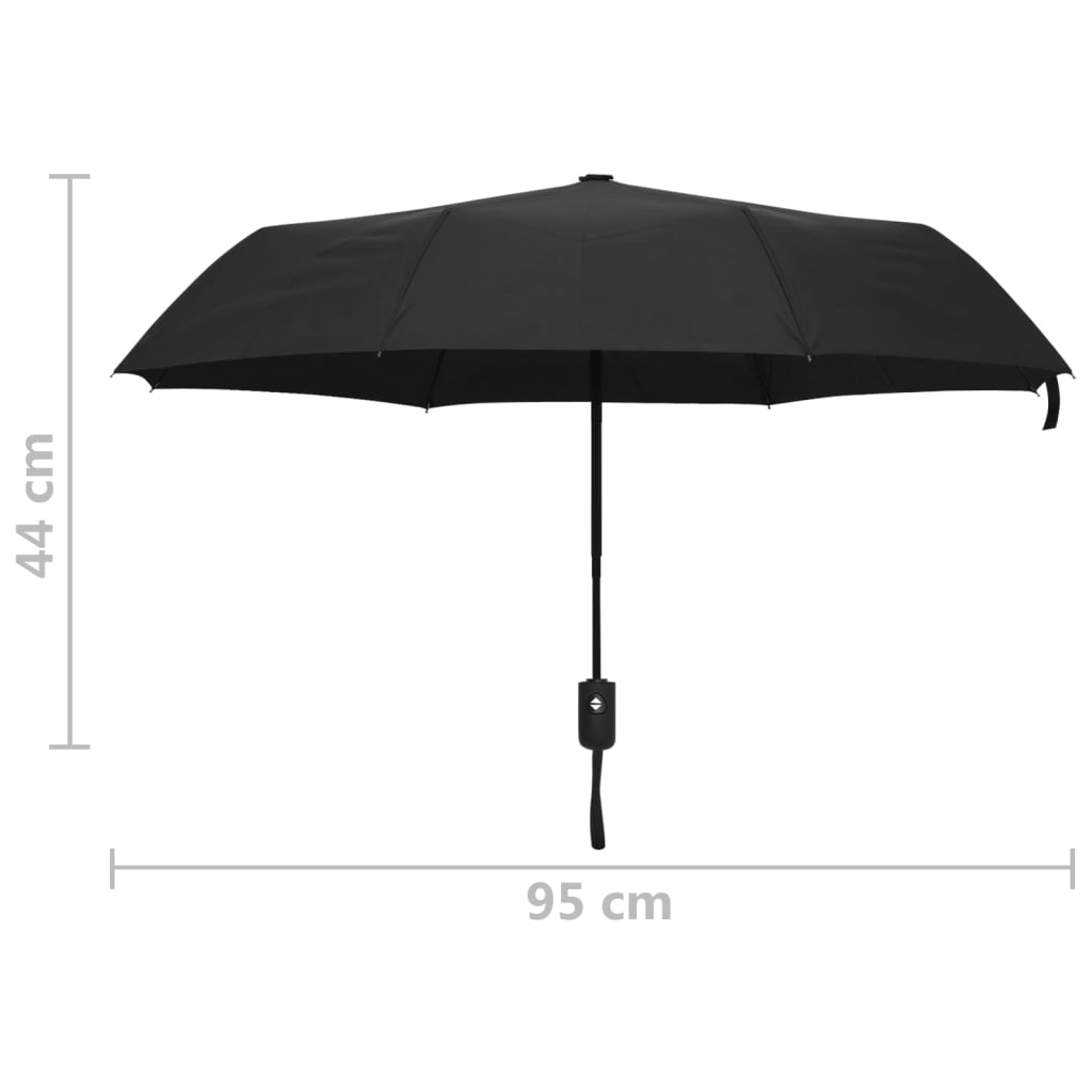 Paraplu automatisch inklapbaar 95 cm zwart is nu te koop bij PeponiXL, paradijselijk wonen!